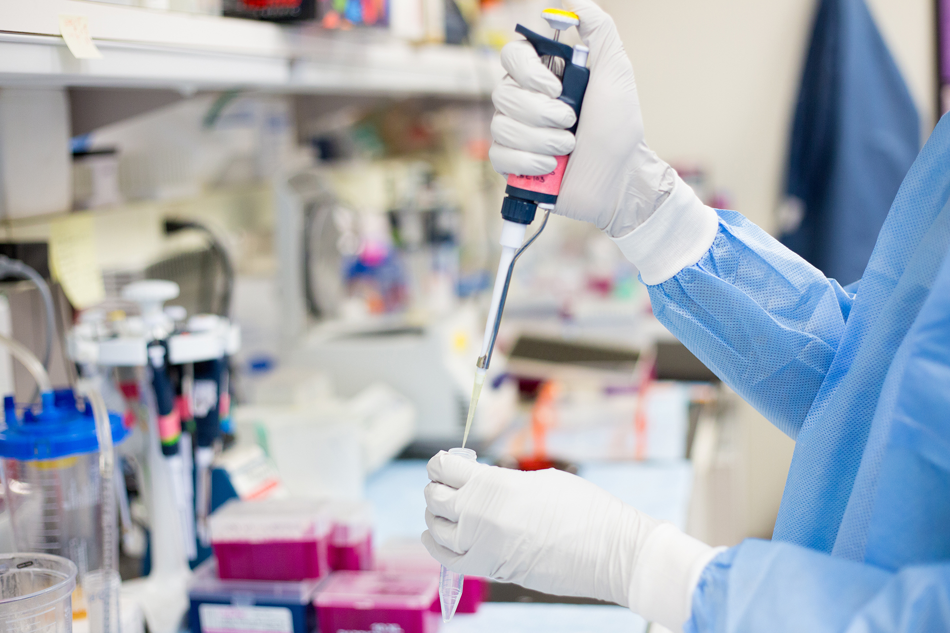 Drug and alcohol testing using a pipette in a laboratory